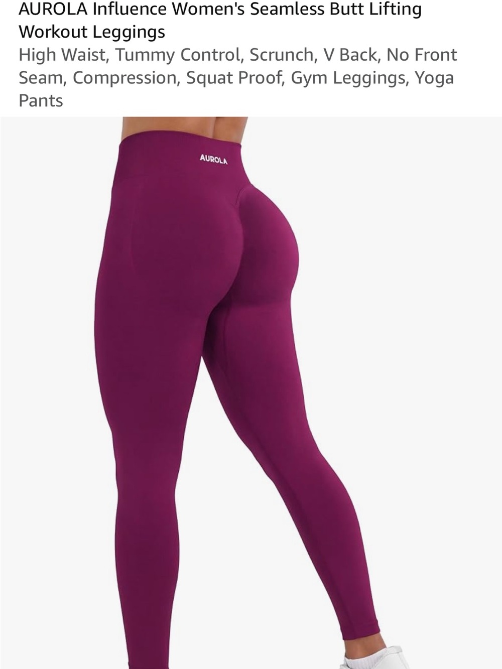 Women's High-Waist Seamless Butt-Lifting Leggings - magenta